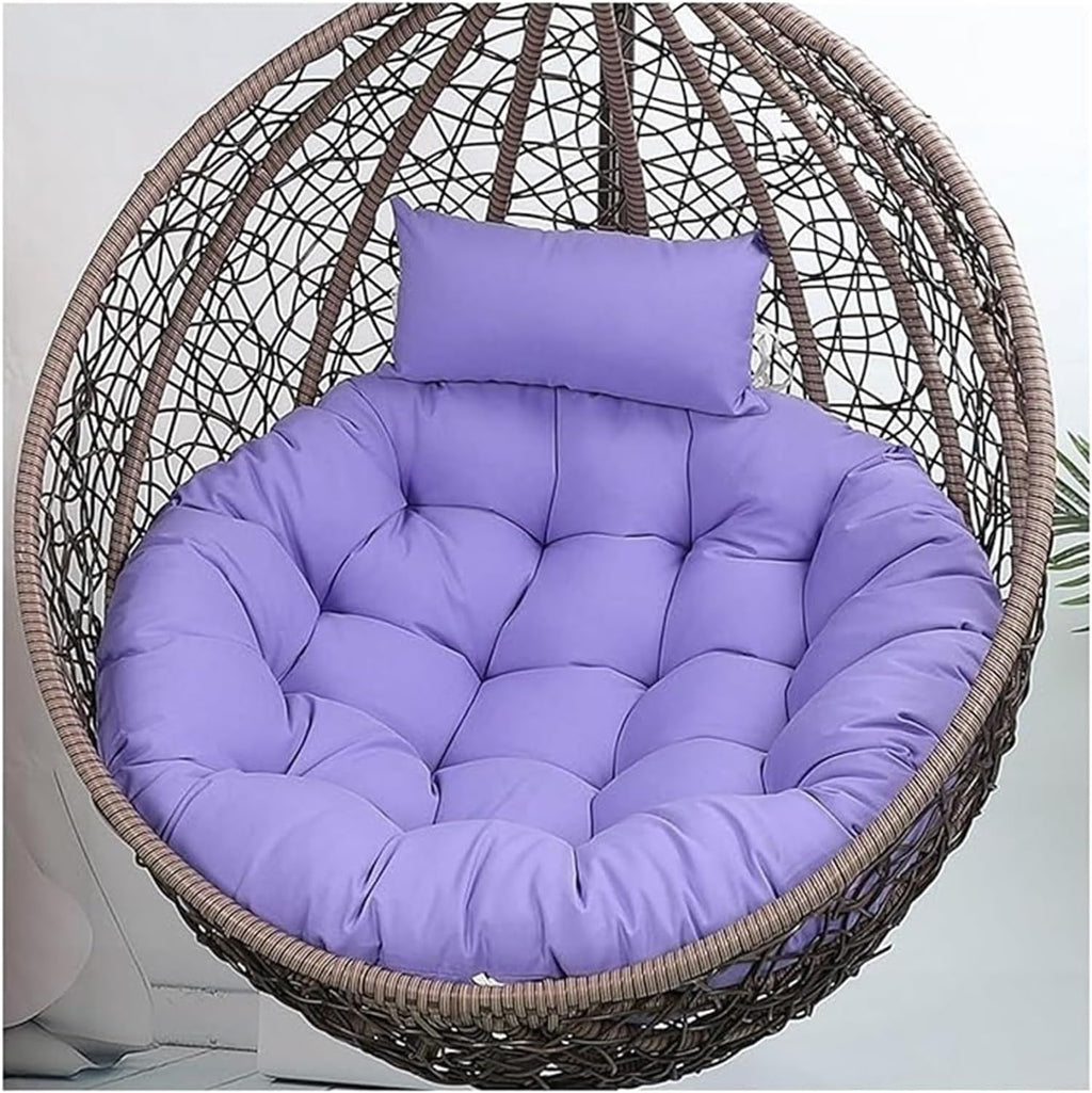 Swing Hanging Chair Cushion Egg Chair Cushion Thicken Hanging Basket Egg Chair Waterproof Heavy Duty Swing Chair Cover Seat Cushion for Garden Outdoor Indoor Patio(1,120CM)