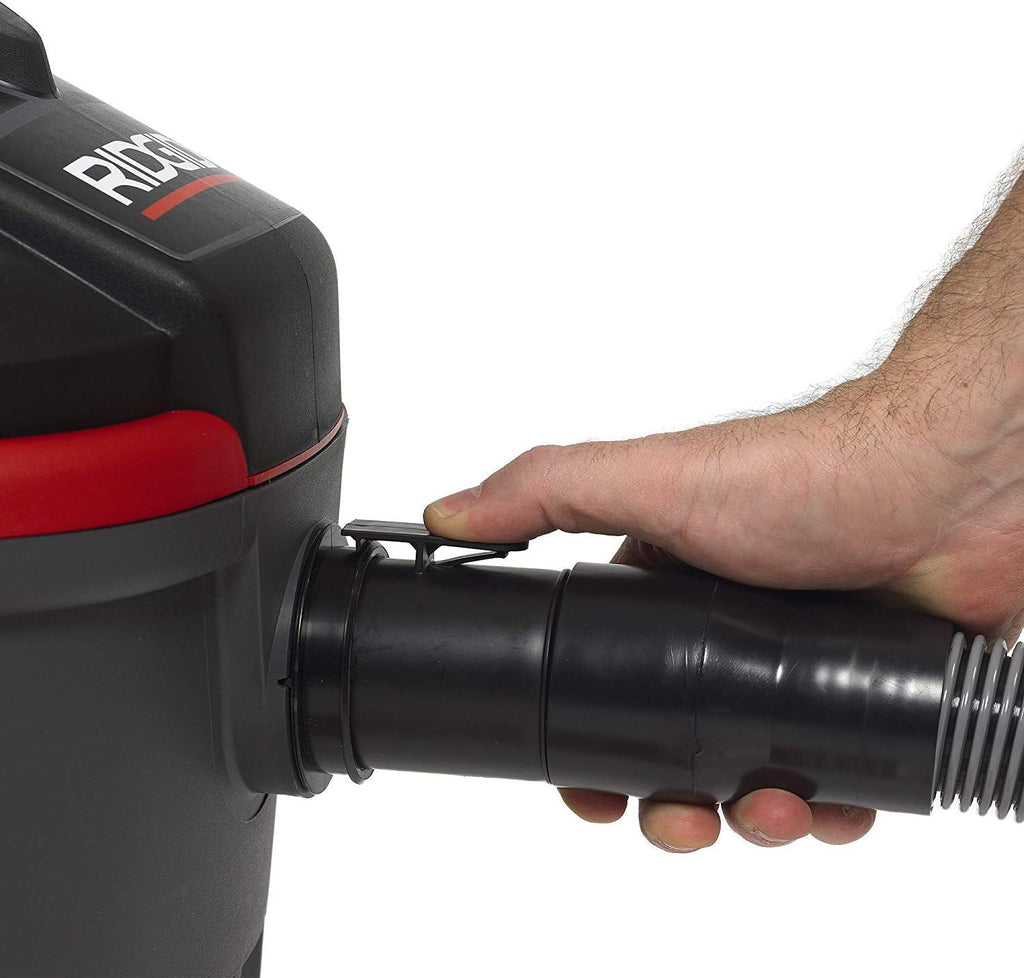 RIDGID 50313 Model 4000RV 4-Gallon Portable Wet and Dry Compact Vacuum Cleaner with 5.0 Peak-HP Motor, 4 gallon, Red