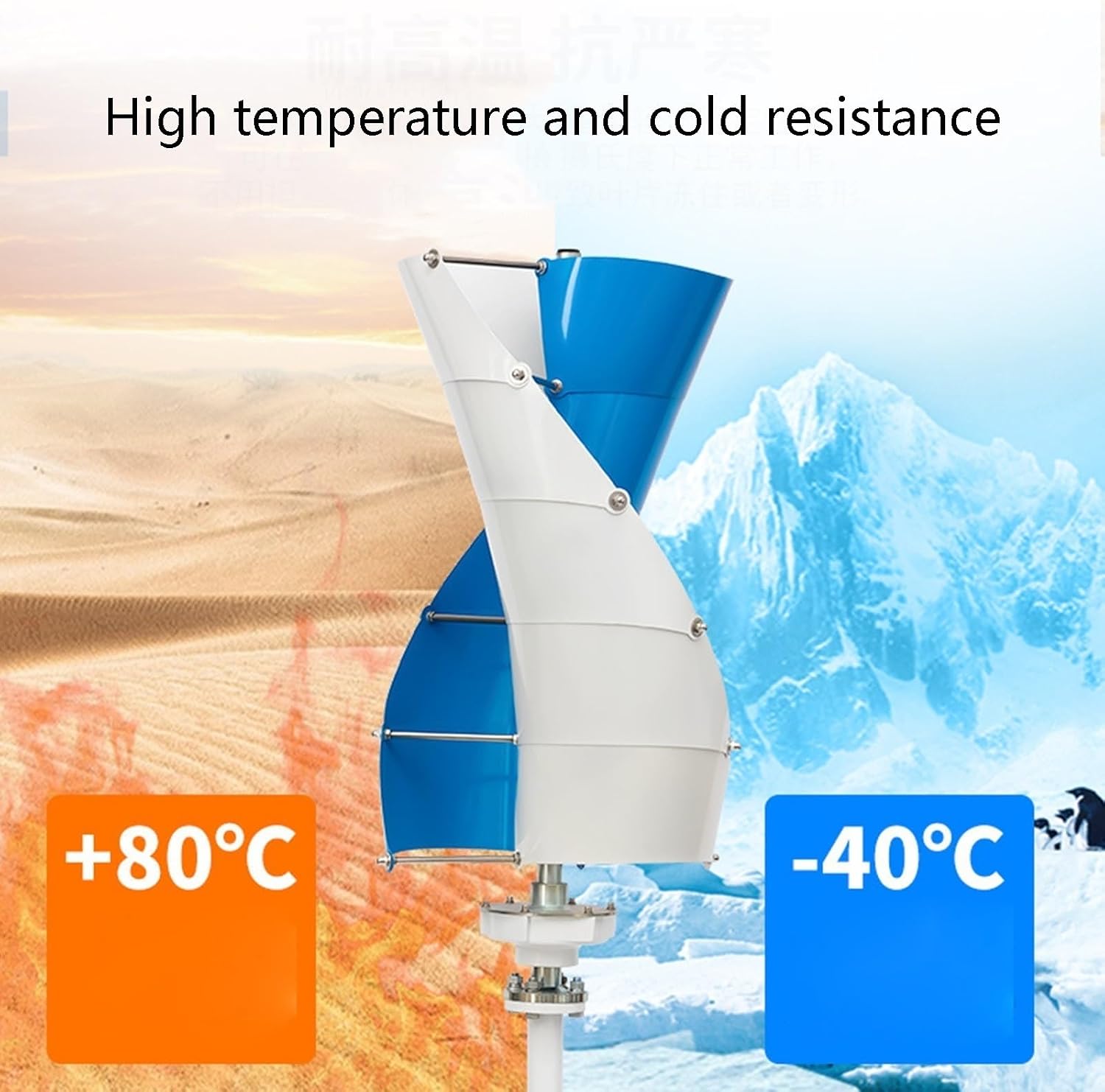 3000W Wind Turbine Generator Kit 12V 24V 48V 96V 120V With 300W Solar Panel And Controller Vertical Axis Wind Turbine Free Energy Windmill Home Use Three Phase Generator(12V)