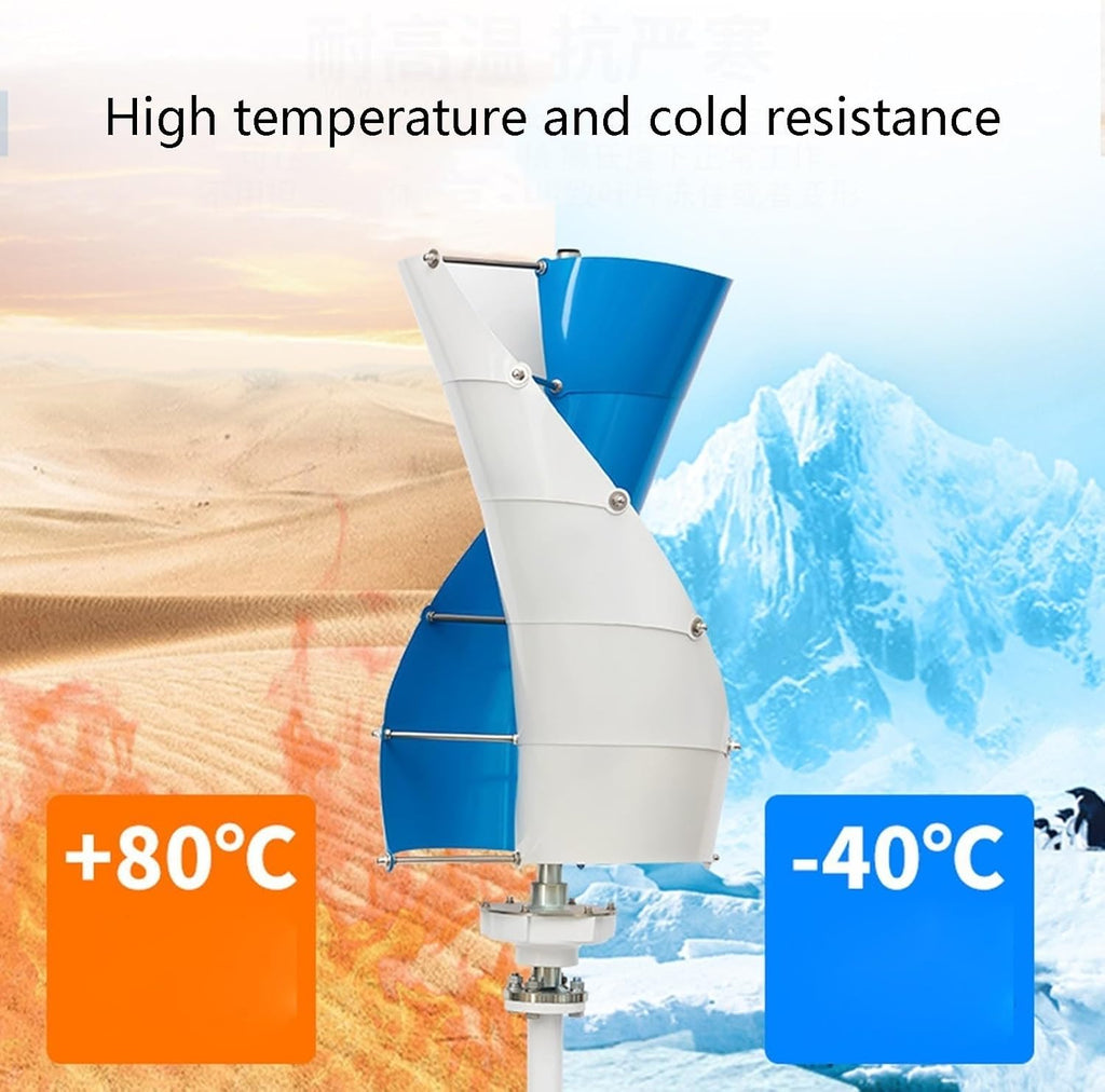 3000W Wind Turbine Generator Kit 12V 24V 48V 96V 120V With 300W Solar Panel And Controller Vertical Axis Wind Turbine Free Energy Windmill Home Use Three Phase Generator(24V)