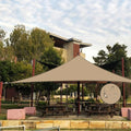 Sun Shade Sail Waterproof,UV Block Khaki Triangle 12' x 12' x 12' Shade Sails,for Outdoor Pergola Carport Awning Yard Activities