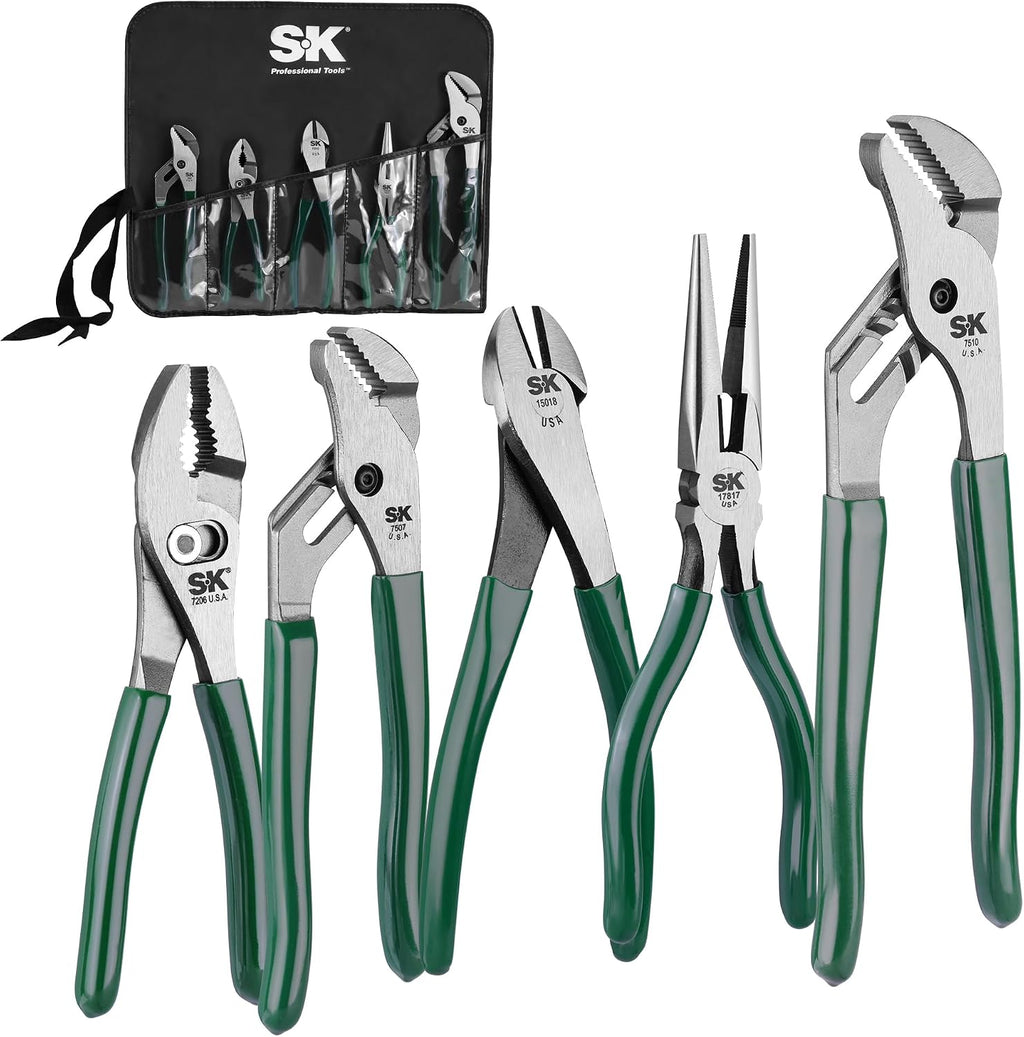 SK Tools USA 5 Piece General Purpose Pliers Set | 17835