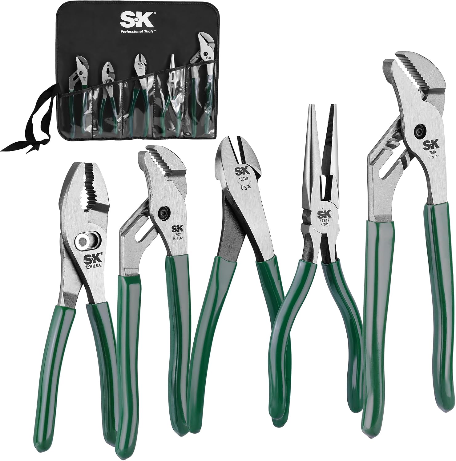 SK Tools USA 5 Piece General Purpose Pliers Set | 17835