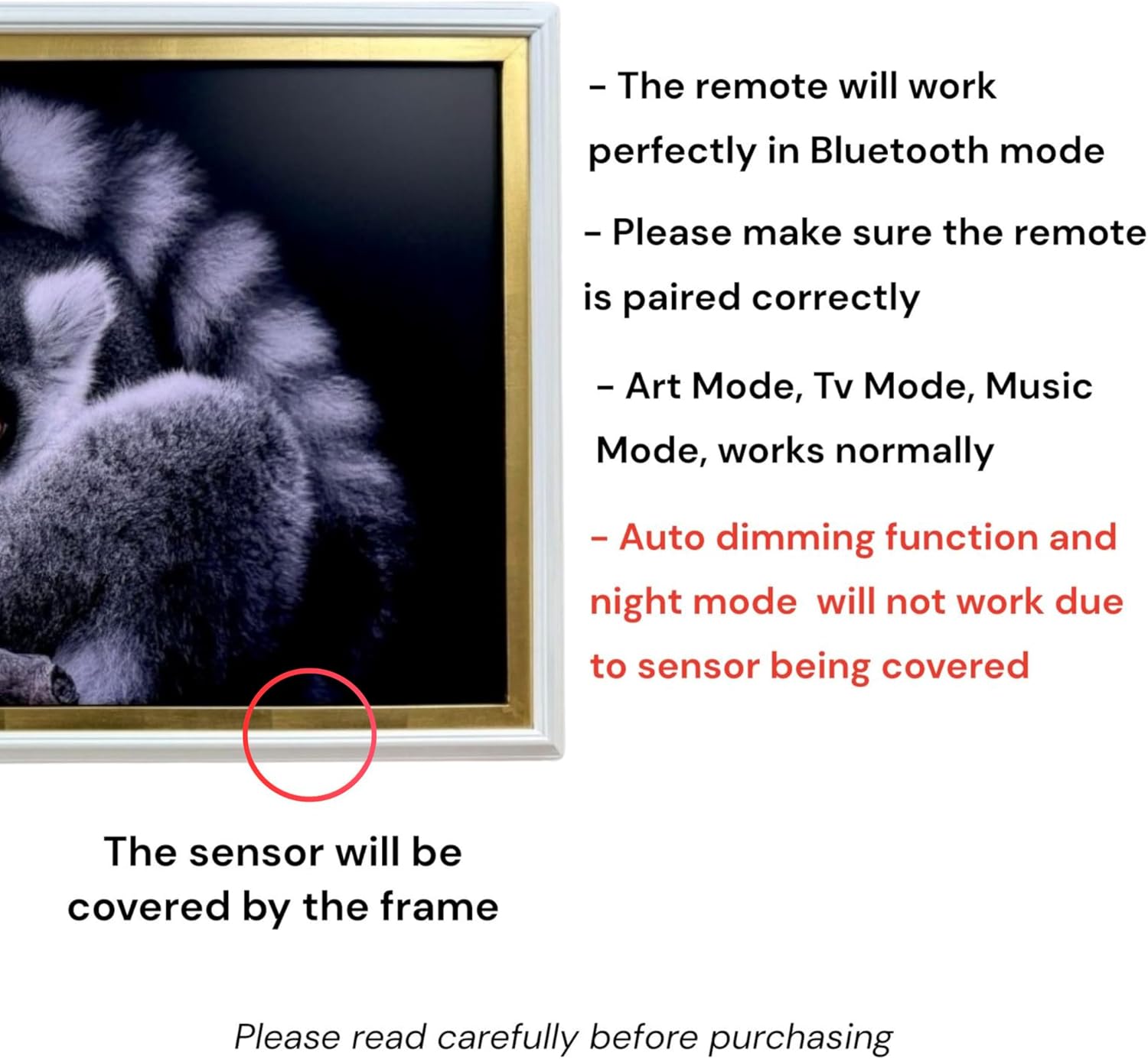32, 43, 50 and 55 inch Handmade wood ornate TV Frame for Samsung The Frame TV. Satin White with Gold Leaf (not for use with other models) (32 INCH)