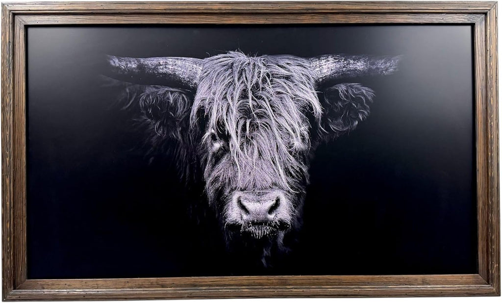 32,43,50,& 55 Inch Handcrafted TV frame for Samsung The Frame TV, Rustic Dark Wood Stain (not for use with other tv models) (55 INCH)