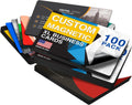 Magnet Me Up Customizable Business Card Magnet Pack-100 Count -4.125'x2.5'-Heavy-Duty 30 Mil Thick Strong Hold- Personalized Magnets for Businesses, Advertising, Branding & Gifts-Upload Image & Text