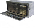 Aluminum Underbody Truck Bed Box 36'×14'×16' Heavy Duty Diamond Plate Toolbox Pickup Storage Boxes with T-Handle Latch and Keys for Storage and Organization Silver