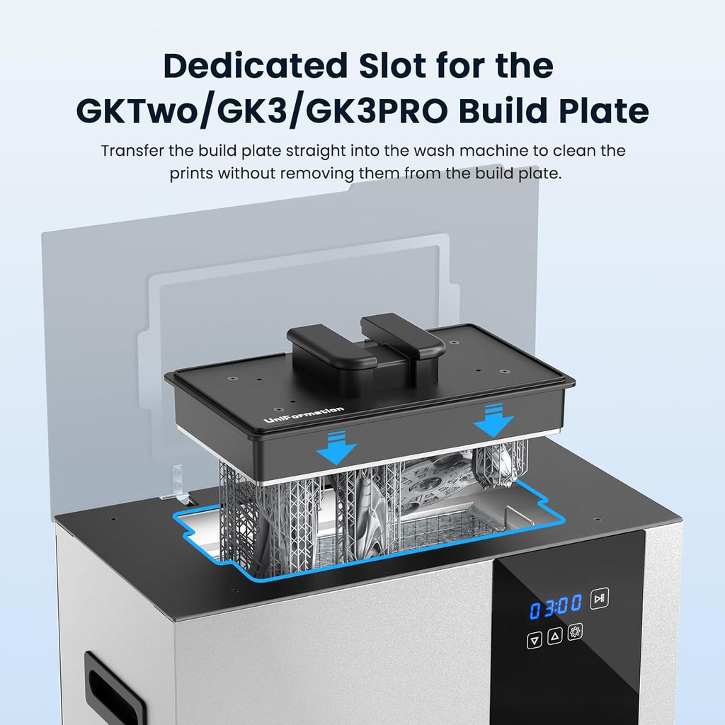 Uniformation Wash Machine Compatible with Resin 3D Printer, Wash Station for LCD/DLP/SLA 3D Printed Models, Resin Washer Cleaner Washing Size 9.3' x 5.5' x 8.3'