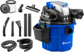 Vacmaster VWM510 5-Gallon 5 Peak HP Remote Control Wall Mount Wet/Dry Shop Vacuum , Blue