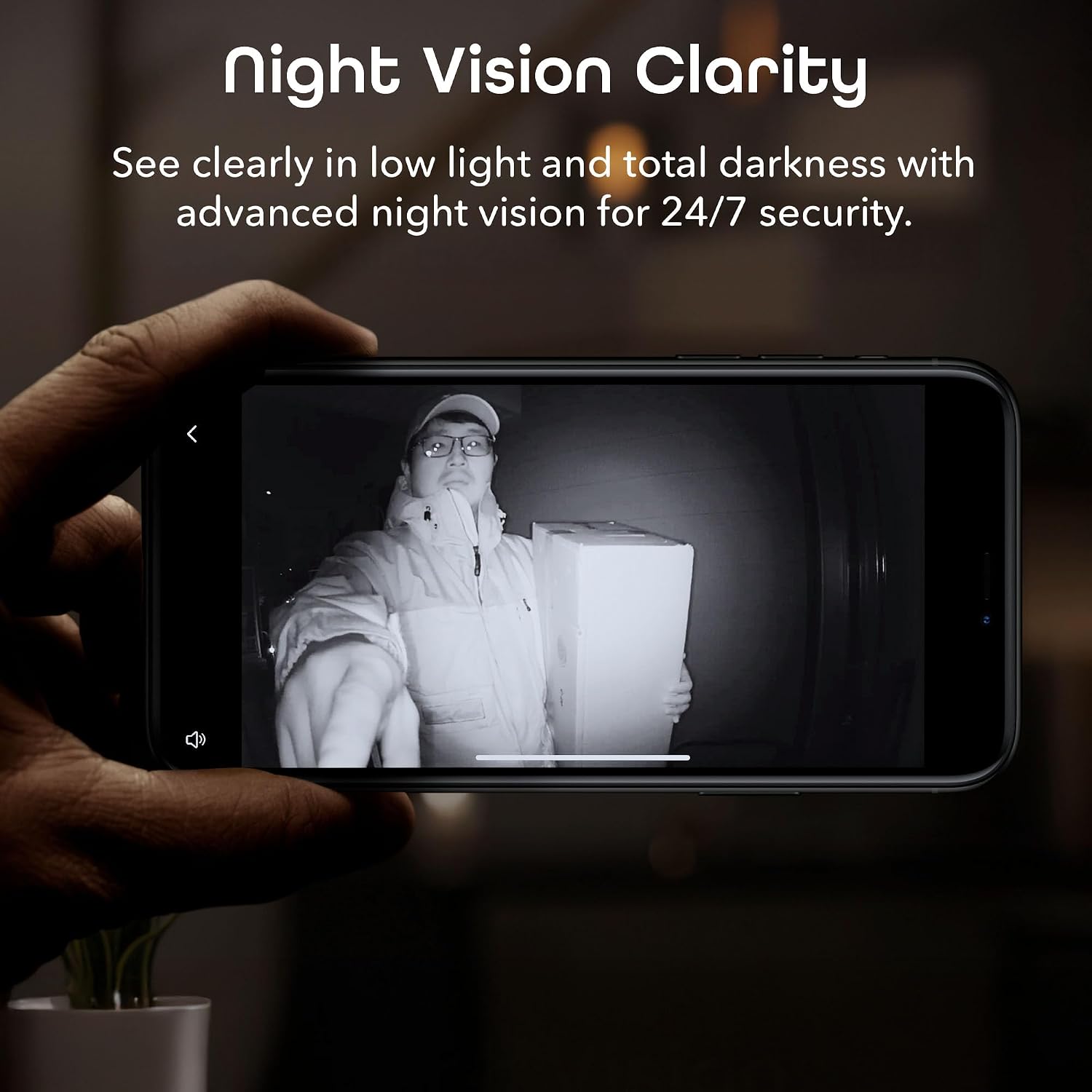 Geeni Smart Video Doorbell, 1080p HD, Motion Detection, Night Vision, Two-Way Audio, Weather-Resistant, Wired Installation, Alexa & Google Assistant Compatible, Wi-Fi Security Camera
