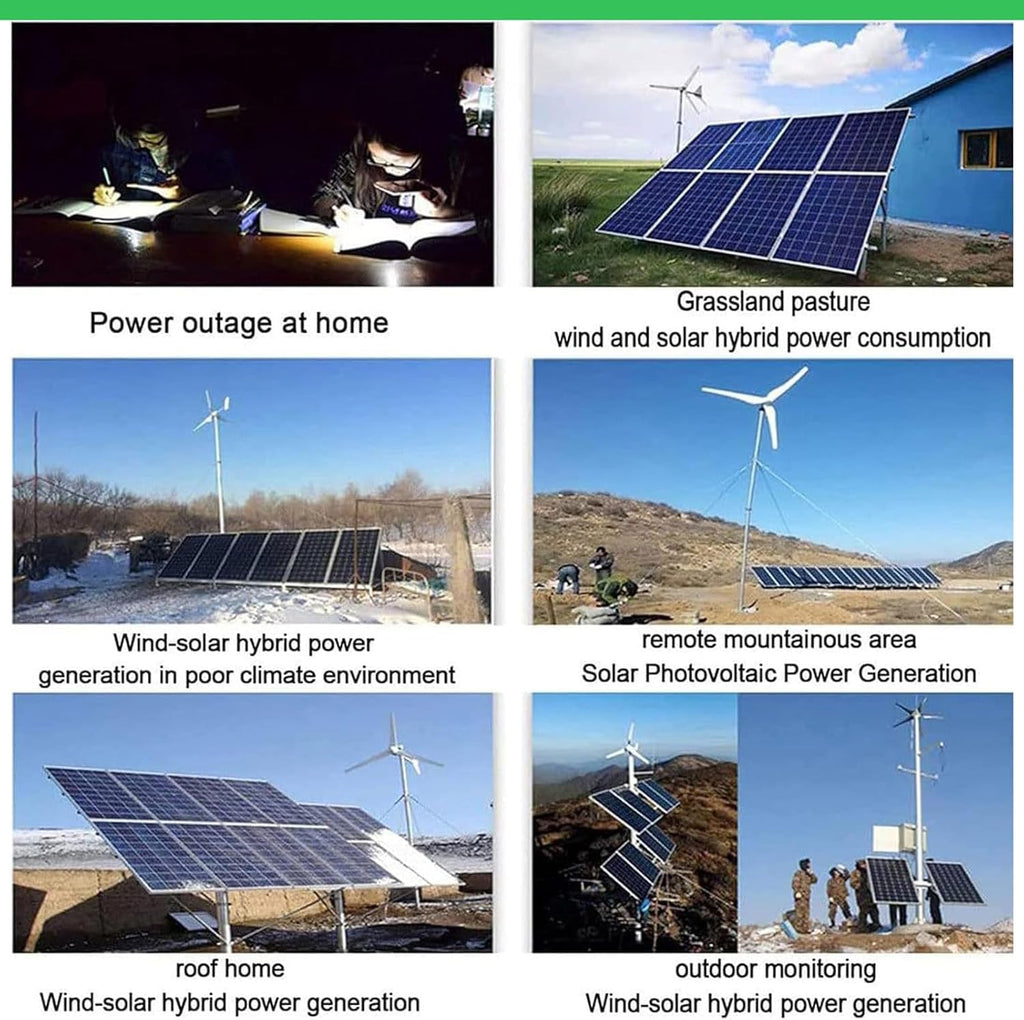 3000W Wind Solar Hybrid Charge Controller for Max 2000W Wind Turbine Generator 1000W Solar Panel Auto MPPT Charge