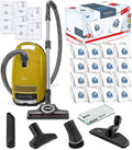 Miele Complete C3 Calima Canister HEPA Vacuum Cleaner + STB 305-3 Turbobrush Bundle - Includes Performance Pack 16 Type GN AirClean Genuine FilterBags + Genuine AH50 HEPA Filter