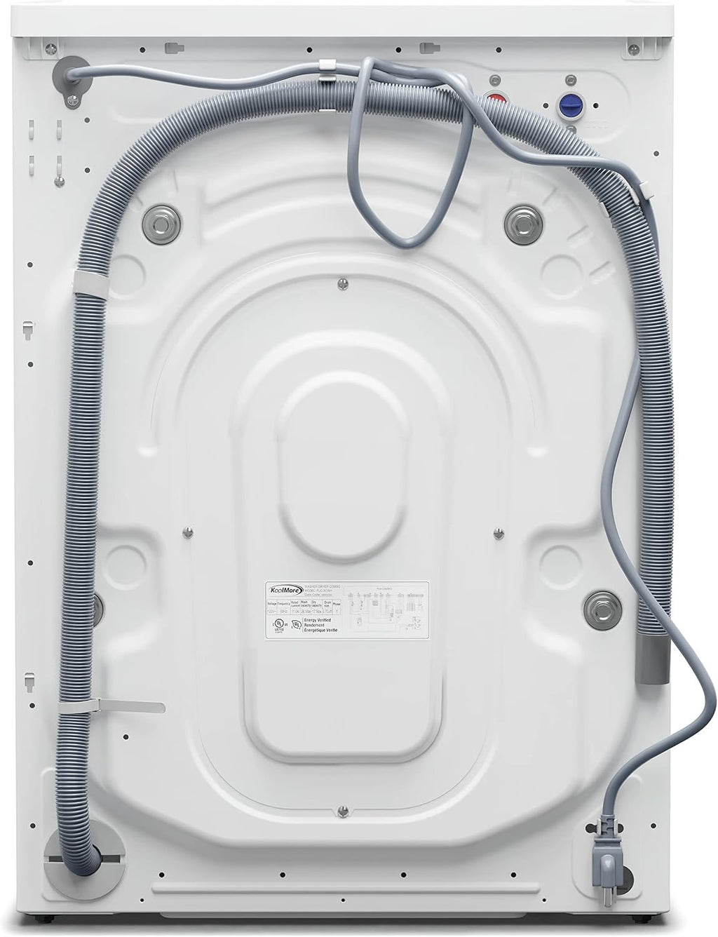 KoolMore 2-in-1 Front Load Washer and Dryer Combo, 2.7 Cu. Ft., for Apartment, Dorm, RV, 16 Wash and 4 Dry Cycles, Compact Space Saver [White] [120V] (FLC-3CWH)