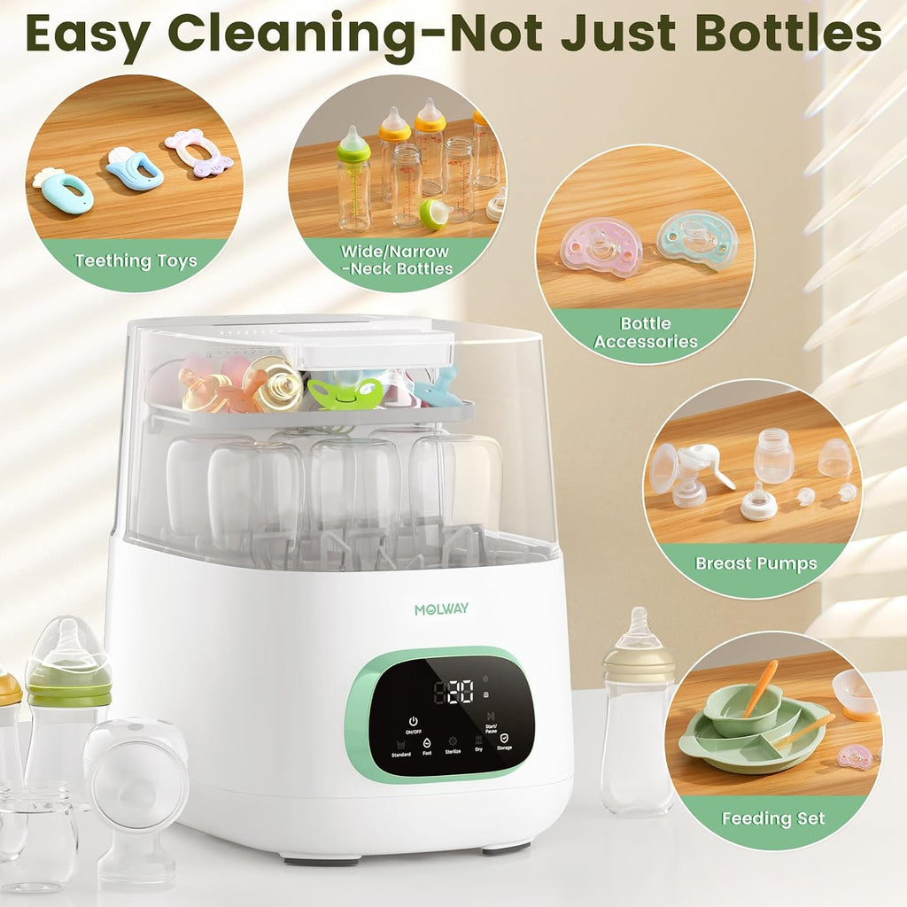 Bottle Washer Pro, All-in-One Baby Bottle Washer and Sterilizer & Dryer, Cleaning Machine for Bottles, Pump Parts & Baby Essentials, Effortless Care, Replaces Hand Washing