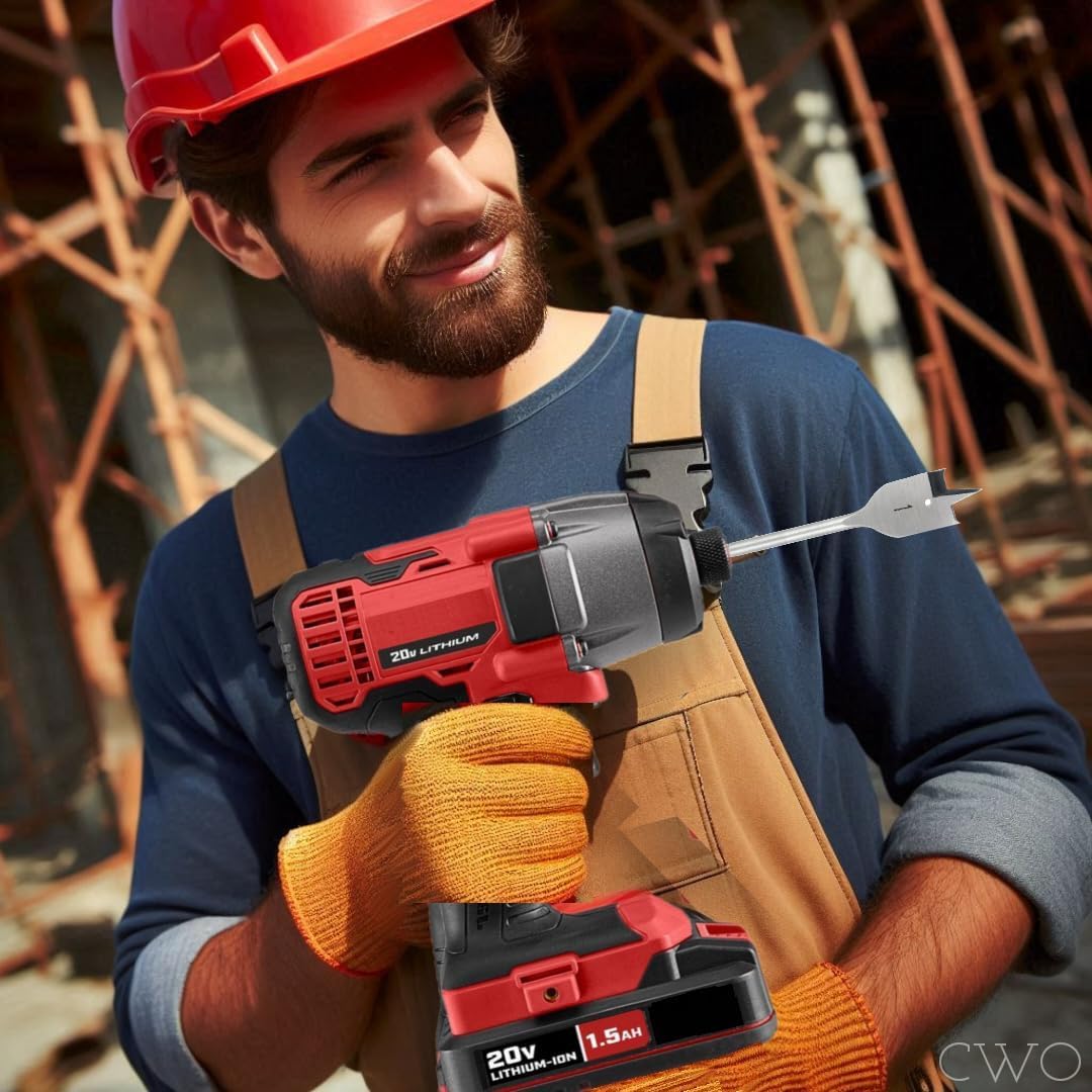 20V, 2-Tool Cordless Drill and Impact Driver Kit that Works with BAUER Batteries, with (2) 1.5 Ah Batteries and Charger Included