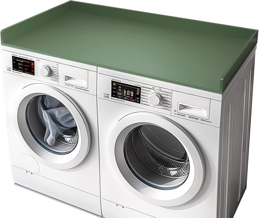 Gashell Washer Dryer Countertop, 27.5' x 54' Bamboo Washer and Dryer Countertop for Laundry Room Organization (Forest Green)