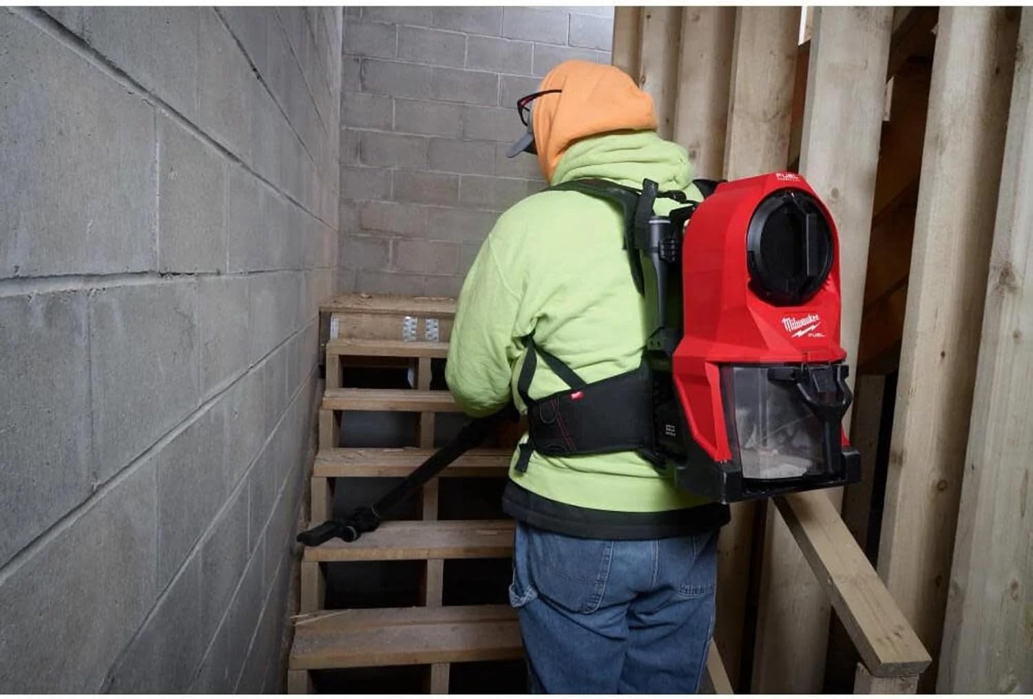 Milwaukee M18 Fuel 3-in-1 Lightweight Backpack, Red Black