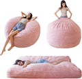 MAXYOYO Giant Bean Bag Chair Bed for Adults, Convertible Beanbag Folds from Lazy Chair to Floor Mattress Bed, Large Floor Sofa Couch, Big Sofa Bed, High-Density Foam Filling, Machine Washable Cover