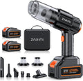 Car Vacuum Portable Cordless, 50000Pa High Power Rechargeable Dust Buster with 2 Batteries & Charger, 6-in-1 Handheld Vacuum Cleaners for Home, Car, Pet Hair, Keyboard, Graphite Black