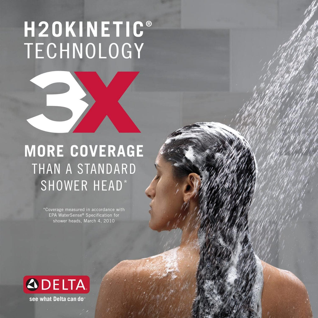 Delta Faucet Trinsic 14 Series Single-Function Tub and Shower Trim Kit with Single-Spray H2Okinetic Shower Head, Venetian Bronze T14459-RB (Valve Not Included)