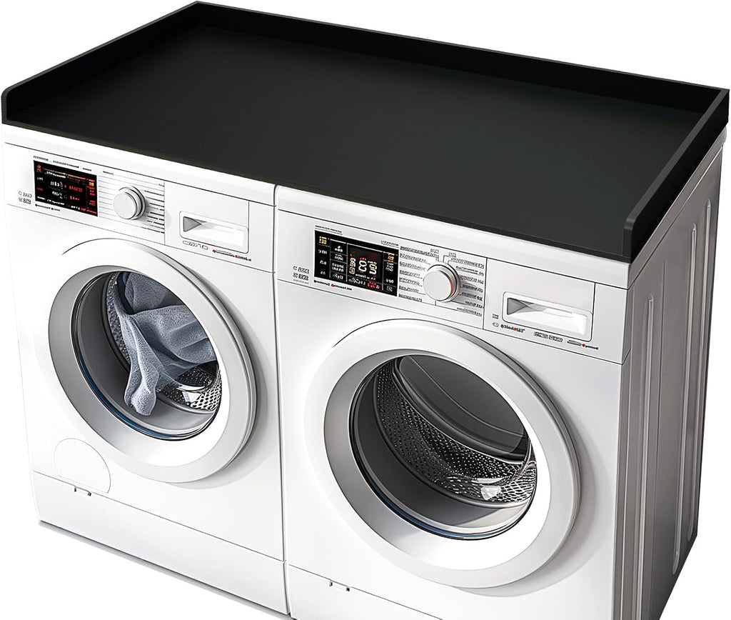 Gashell Washer Dryer Countertop, 27.5' x 54' Bamboo Washer and Dryer Countertop for Laundry Room Organization(Black)