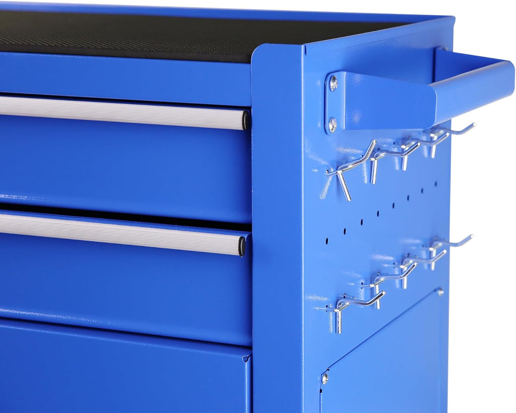 Rolling Tool Chest, 8 Drawer Rolling Tool Cabinet with Detachable Top Tool Box, Tool Cart On Wheels, Adjustable Shelf, Tool Organizer with Wheels for Garage Workshop