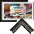 Black TV frame 50' (Linear Noir, 50-LS03) - Compatible ONLY with Samsung The Frame TV and Pro TVs (Fits 2021-2026, LS03A, LS03B,LS03C,LS03D,LS03FA,LS03FW)