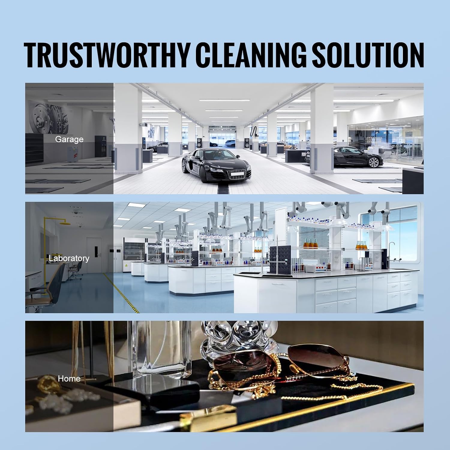 VEVOR Ultrasonic Cleaning with Digital Timer & Heater, Professional Ultra Sonic Jewelry Cleaner, Stainless Steel Heated Cleaning Machine for Glasses Watch Rings Small Parts Circuit Board (30L)