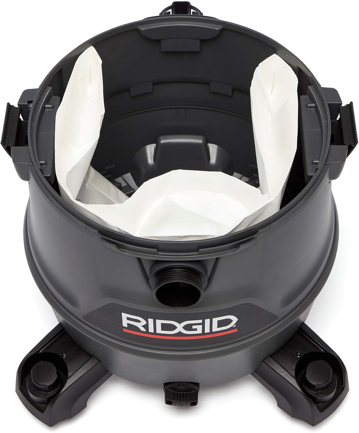 RIDGID 62723 Red 16 gallon RT1600 Wet/Dry Vacuum, Dark Gray and Red