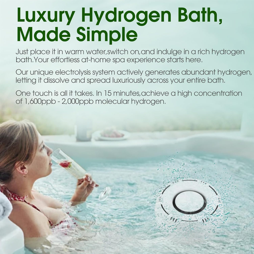 Lovinity Hydrogen Bath Generator,Home H2 Bath Device(Foot Bath & Facial Skincare)(Portable Hydrogen Water Machine) Ideal Gift for Health & Skin Care, White