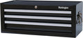 Workington Industrial 3 Drawers Portable Metal Intermediate Box, 26' Middle Tool Chest Cabinet with Ball Bearing Drawer Slides, Steel Tool Storage Box Organizer 4009 Black