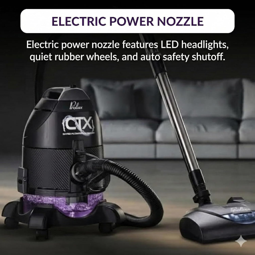 Prolux CTX Water Filtration Vacuum with Carpet Shampooer & Tile Scrubber The Ultimate All-in-One Deep Cleaning Machine