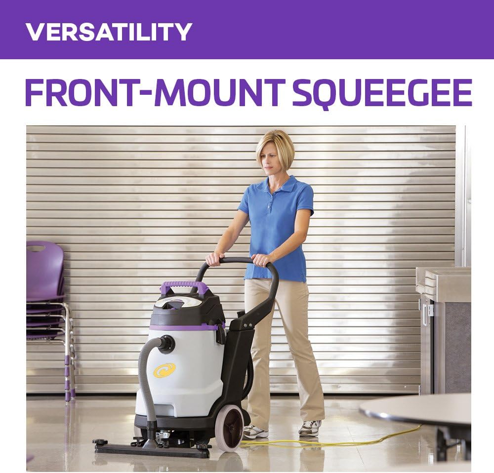ProTeam Wet Dry Vacuums, ProGuard 15, 15-Gallon Commercial Wet Dry Vacuum Cleaner with Tool Kit and Front Mount Squeegee