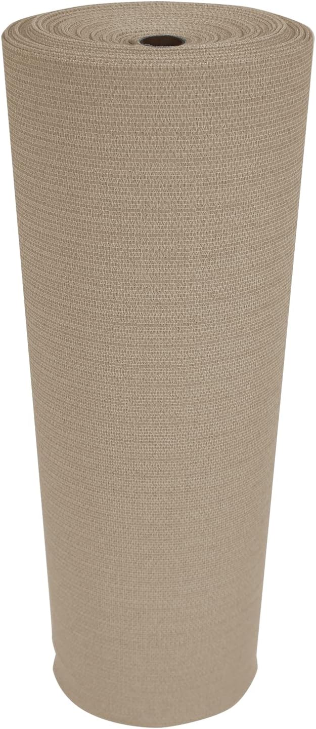 Coolaroo 90% UV Block Heavy Duty Sun Protection Fabric - Breathable Outdoor Shade Cover for Pergolas, Patios, Pets, Vehicles, and Play Areas, Tear-Resistant HDPE, 6ftx100ft Roll, Wheat