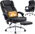 500LBS Big and Tall Office Chair with 3D Kneading Massage Lumbar Support, Office Chairs for Back Pain Relief, Ergonomic Comfort 130° Reclining Desk Chairs Managerial Chairs for Heavy People