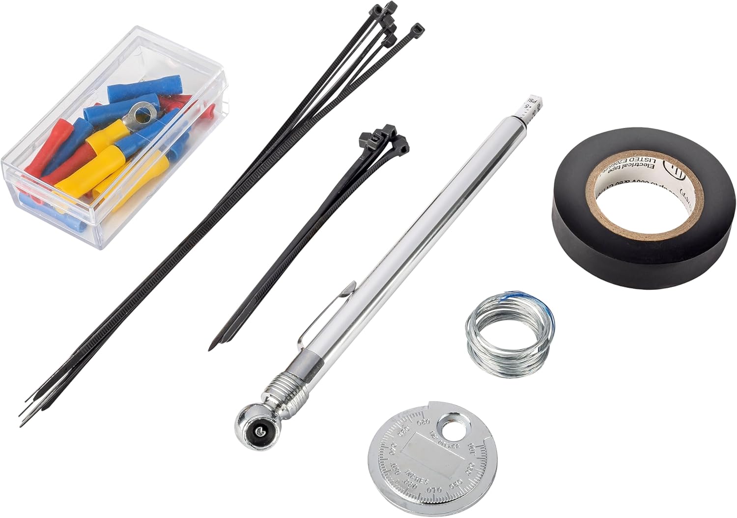 Powerbuilt 100 Piece Motorcycle Tool Kit with Roll Pouch, Roadside, Travel Wrenches, Ratchet, Sockets - 643028ECE