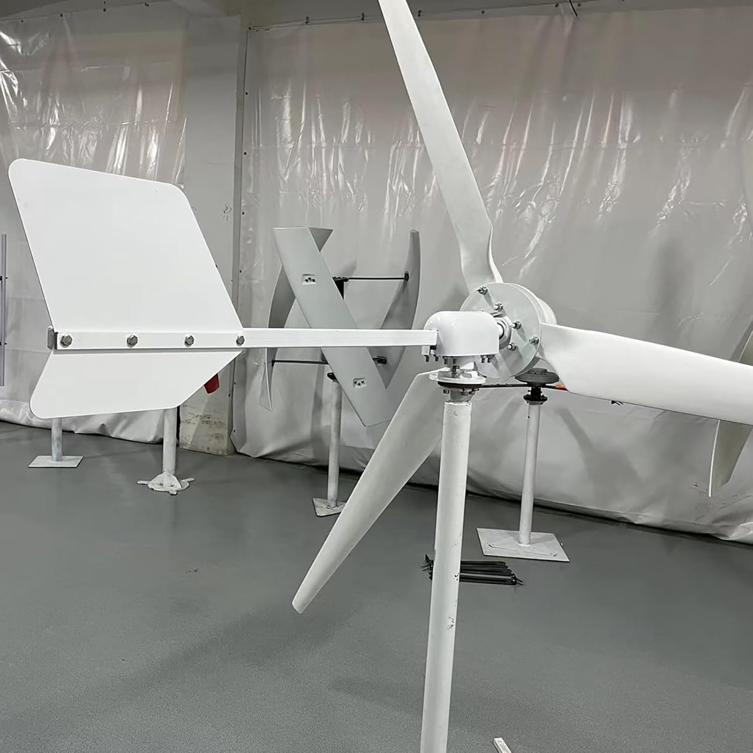 3000W 96V Horizontal Wind Turbine 1.4M Blades 3KW Wind Power Generator Kits Windmill Home Farm Marine Free Energy for Wind Solar Hybrid System (No Mast)
