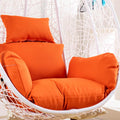 Thick Hanging Basket Chair Bench Cushion Pad，Egg Hammock Chair Swing Chair Seat Pad，Hanging Egg Chair Cushions，Soft Patio Hanging Chair Cushion Pad(Orange)