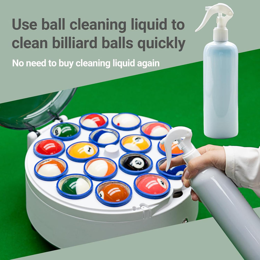 Pool Ball Cleaner Pool Ball Polishing Cleaning Machine Billiard Ball Cleaner Electronic Pool Balls Polishing for 16 Billiard and Snooker Balls 110V 180V