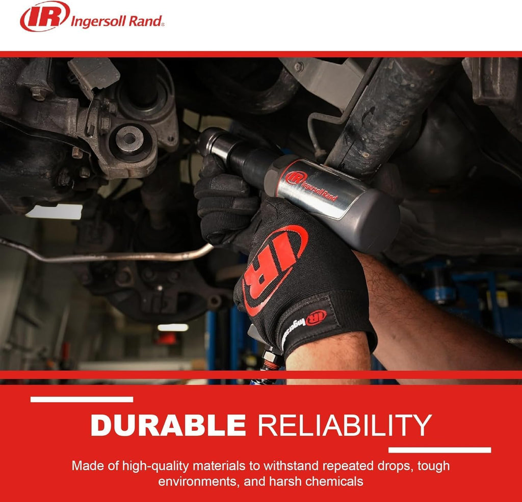 Ingersoll Rand 123MAXK Vibration Reduced Air Hammer 5-Piece Chisel Set, 3,530 BPM, 2-5/8' Stroke, Round Shank
