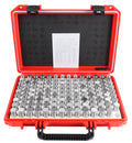 Accusize Industrial Tools 0.626''-0.750'', 125 Pcs Steel Plug Pin Gauge Set, Minus, Class Zz, M4(-)