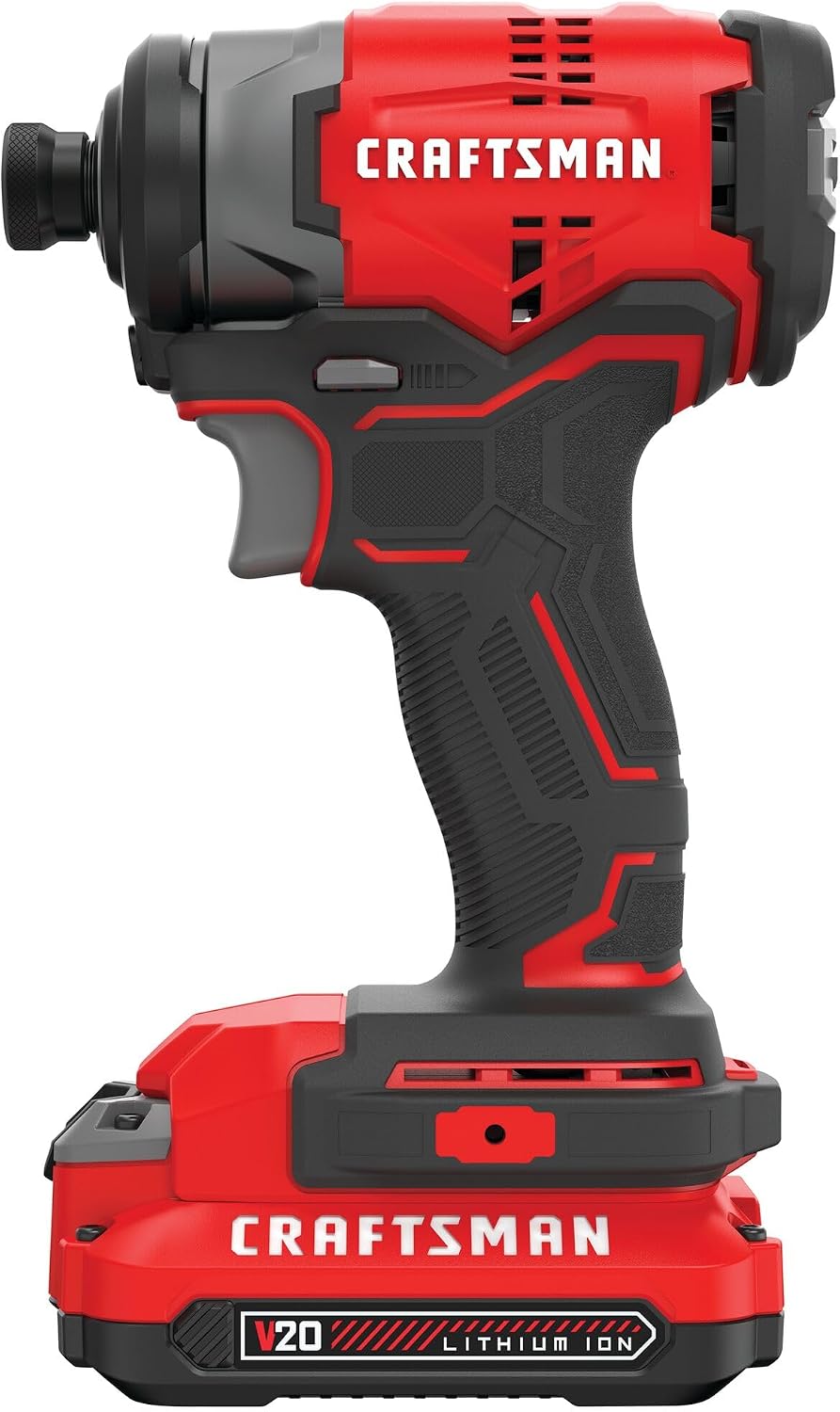 CRAFTSMAN V20 Cordless Impact Driver Kit, 1/4 inch, Battery and Charger Included (CMCF810C1)