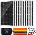 2440W 48V Solar Panel Kit for RV Off Grid System with 12pcs 120W Solar Panel and 3000W Pure Sine Wave Power Inverter Peak 6000W