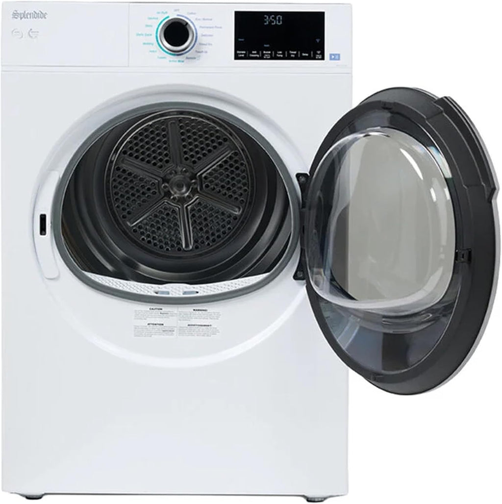 Splendide DV1725X & WFL2500X Replaces WFL1300XD Washer & DV6500X Dryer Stacked Bundle with Vent Kit & SK04 Stack Kit Included + Starter Laundry Powder - Updated Design- Freight Delivery