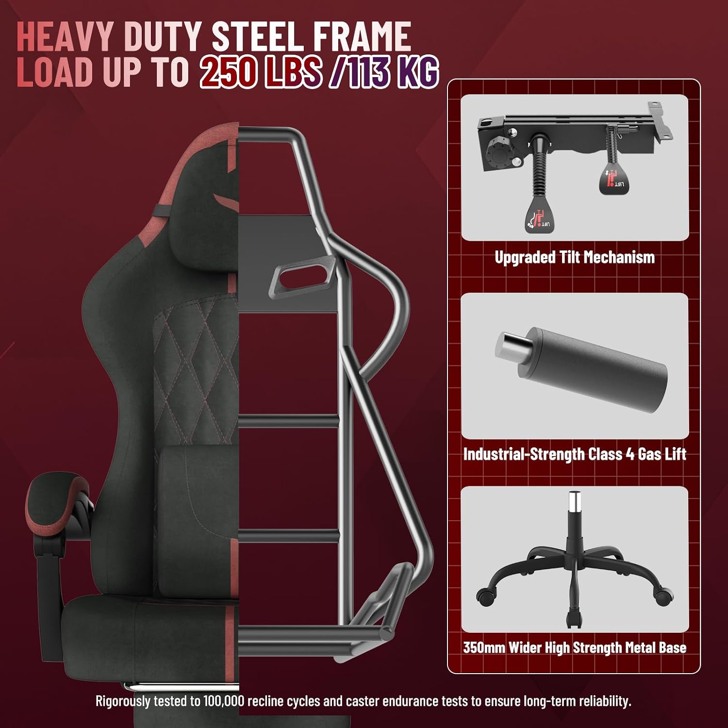 Soontrans Velvet Video Game Chair with Pocket Spring Cushion, Wide Seat 20',Adjustable Headrest, Lumbar Pillow, Footrest & Reclining Backrest, Luxury Ergonomic Desk Chair for Adults & Teens
