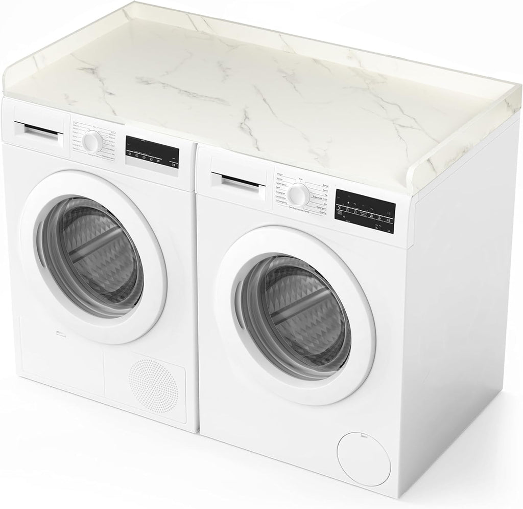 Ilyapa Washer Dryer Countertop - 27.5 x 54 inch Laundry Countertop, Washer and Dryer Covers for the Top, Laundry Room Organization and Storage