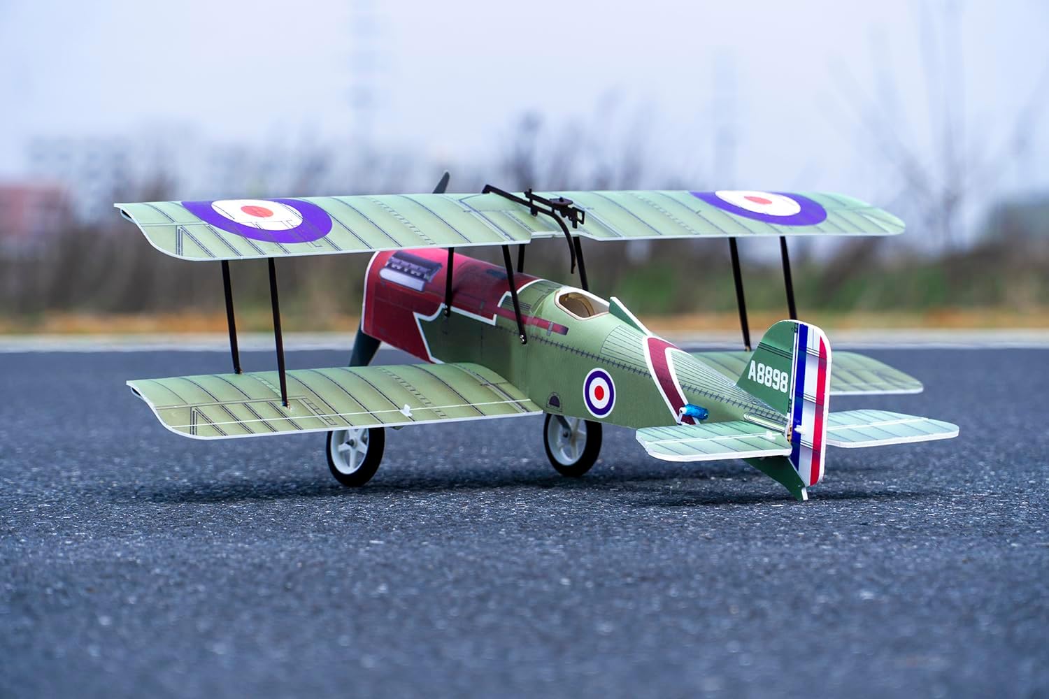 VilogaRC E33 S.E.5A 800mm Wingspan Foam RC Airplane for Adults DIY Fixed Wing Biplane Warbird KIT+Power Combo - (KIT+Motor+ESC+Servos)