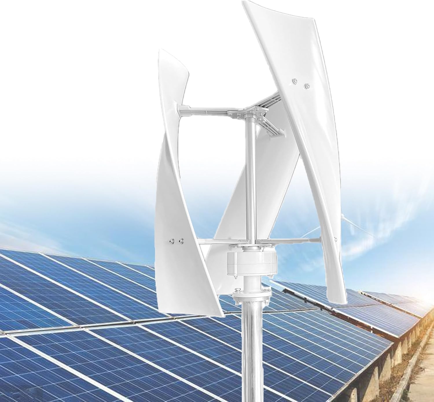 Wind Turbine Generator Kit, 12V 24V 3000W Wind Power Generator, 3 Spiral Blades Vertical Wind Power,Wind Maglev Generator,12V