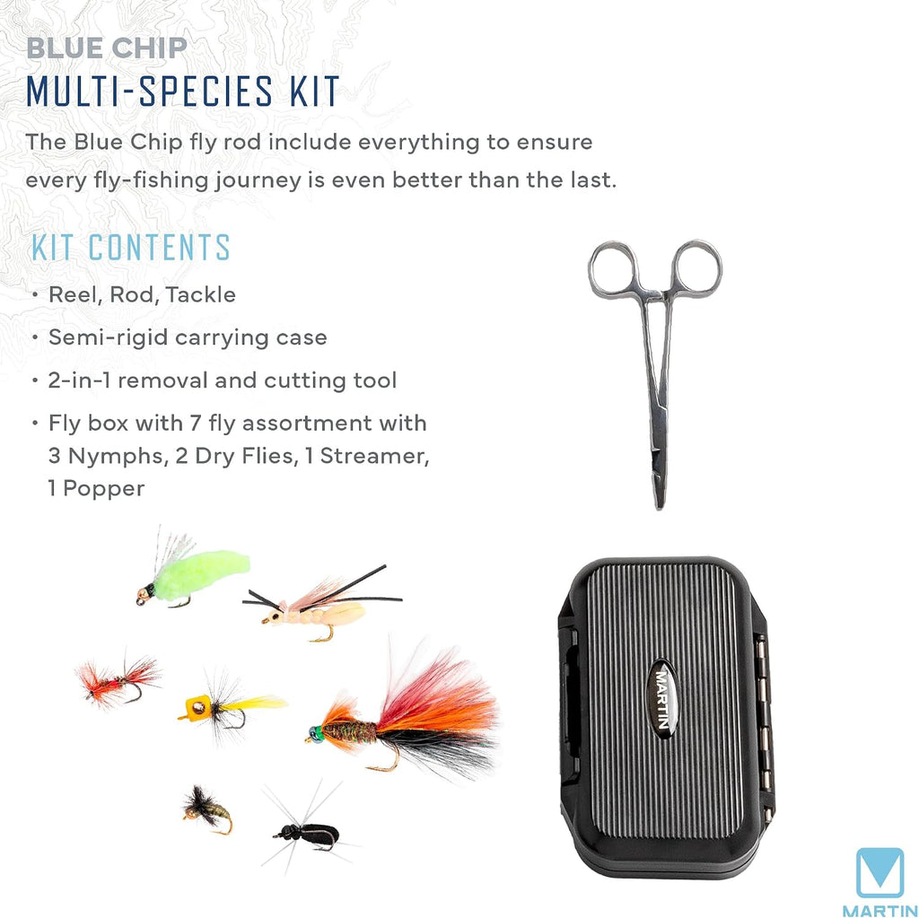 Martin Fly Reel and Fishing Rod Combo Kit