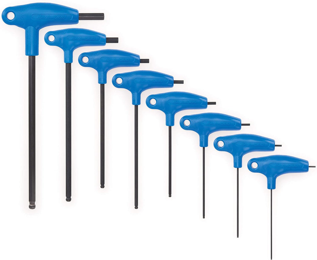 Park Tool PH-1.2 P-Handled Hex Wrench Set with Holder Tool, Blue